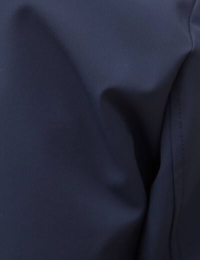 Blouson manches longues doubl&eacute; bleu marine homme