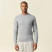 Pull manches longues gris homme