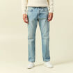 Jeans regular longueur 32 en coton bleu homme