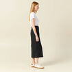 Jupe longue droite gris femme