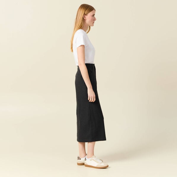 jupe longue droite gris femme Jupe longue droite gris femme