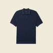 Polo manches courtes bleu marine homme
