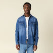 Chemise manches longues denim stone homme