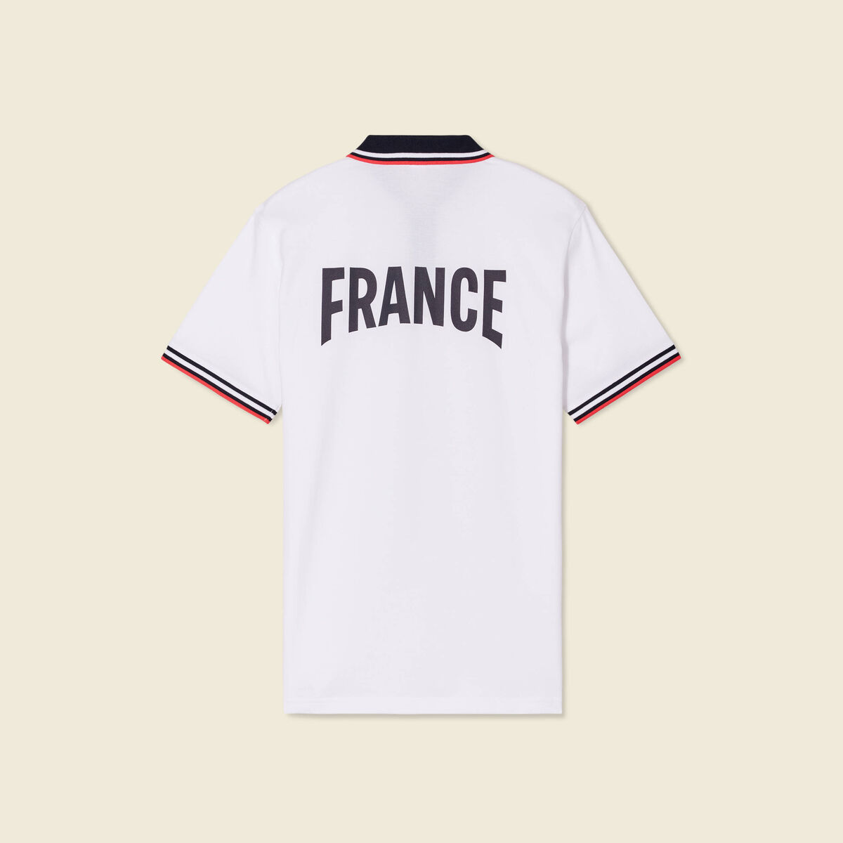 Polo manches courtes blanc homme