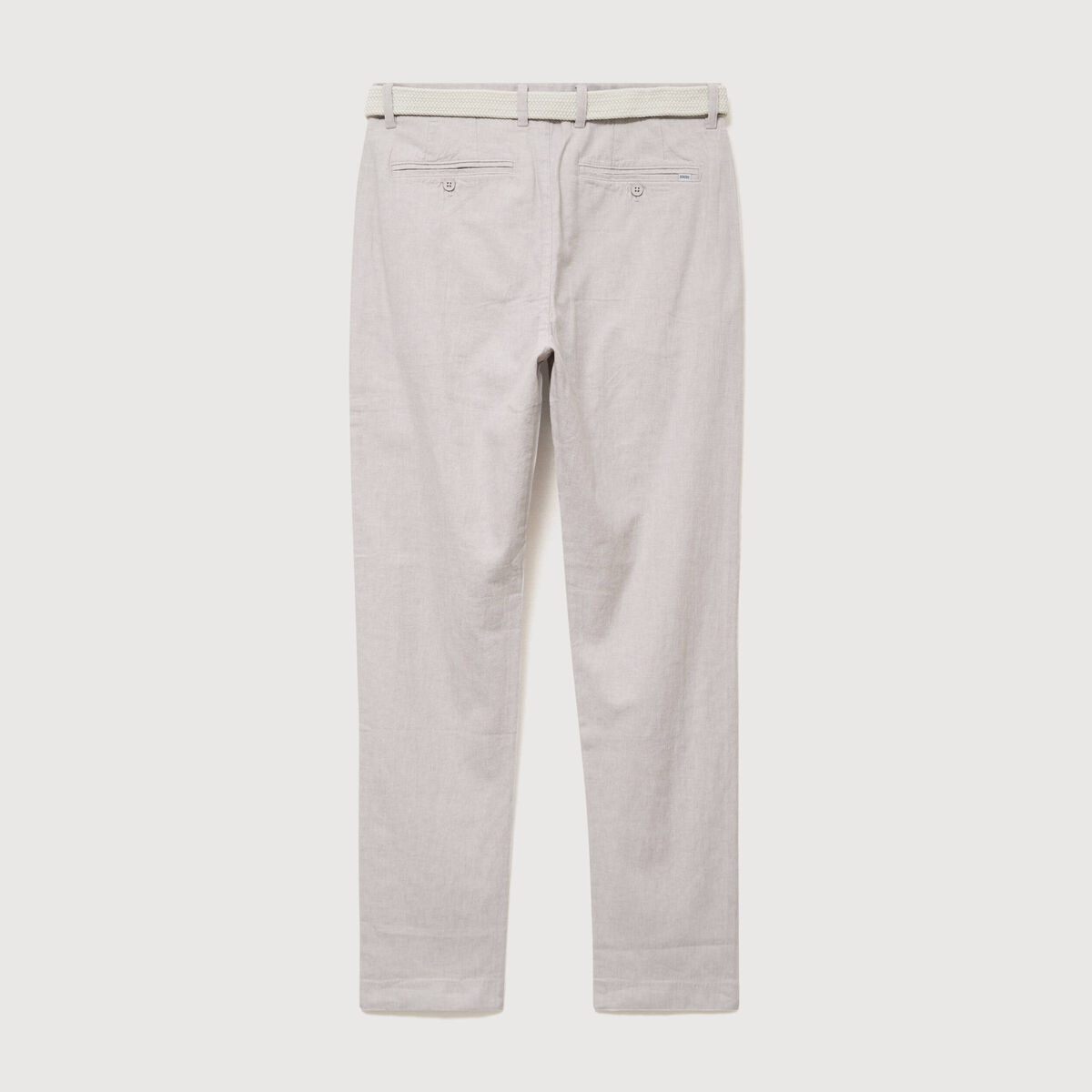 Chino coupe droite longueur 32 gris homme