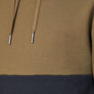 Sweat à capuche taupe homme