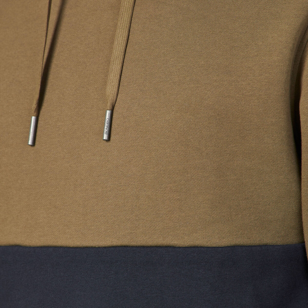 Sweat à capuche taupe homme