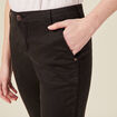 Pantalon chino Instinct noir femme