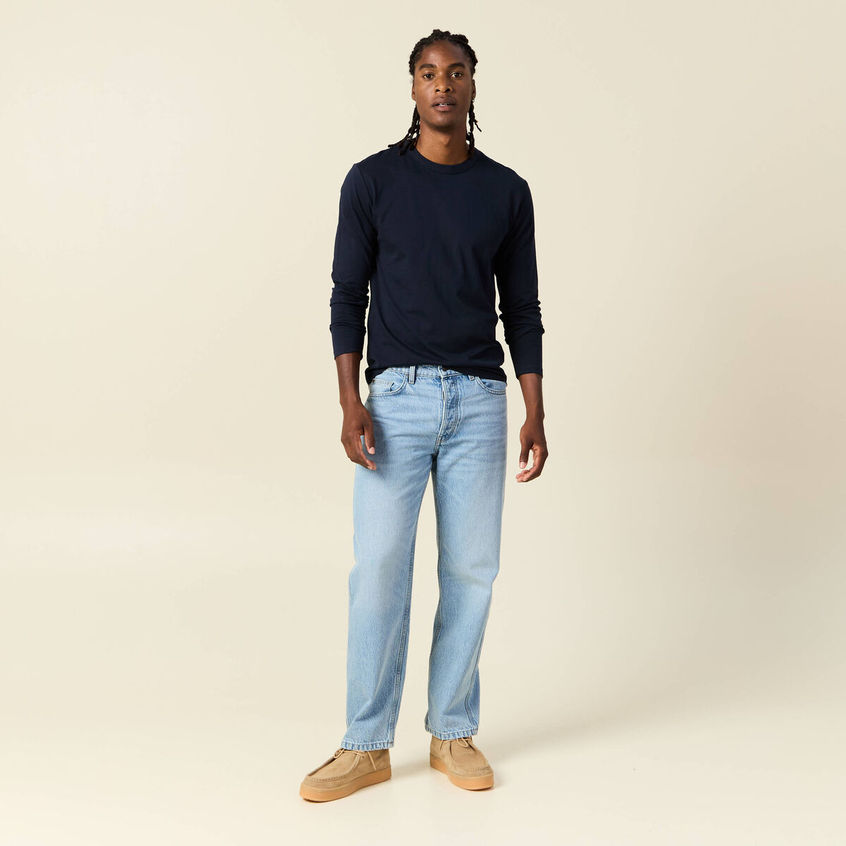 T-shirt éco-responsable bleu marine homme