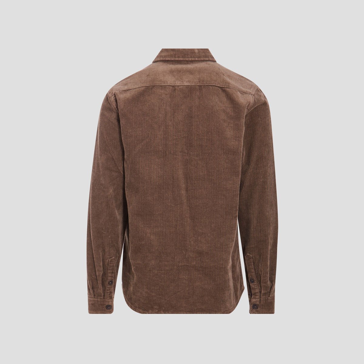 Surchemise manches longues taupe homme