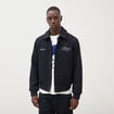 Blouson col classique manches longues bleu marine homme