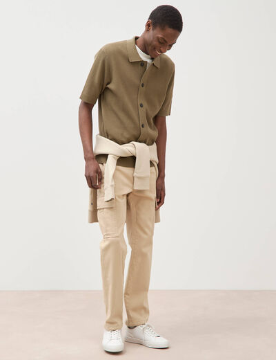 Pantalon battle longueur 32 beige homme