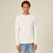Pull manches longues fabriqué en France ecru homme