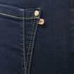 Jeans regular 7/8&egrave;me taille standard denim brut rinse femme
