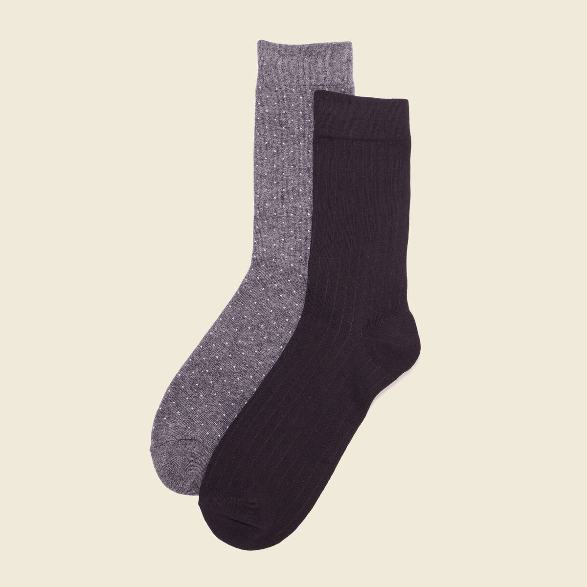 Lot 2 paires chaussettes gris foncé homme