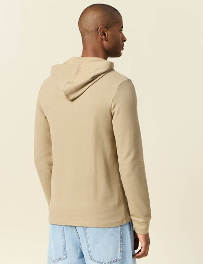 T-shirt à capuche gris homme