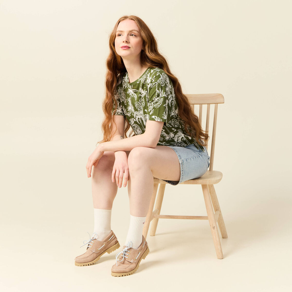 T-shirt éco-responsable vert femme
