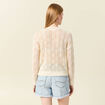 Pull ajouré éco-responsable creme femme