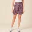 Jupe droite fluide noir femme