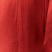 Short large taille haute rouge foncé femme