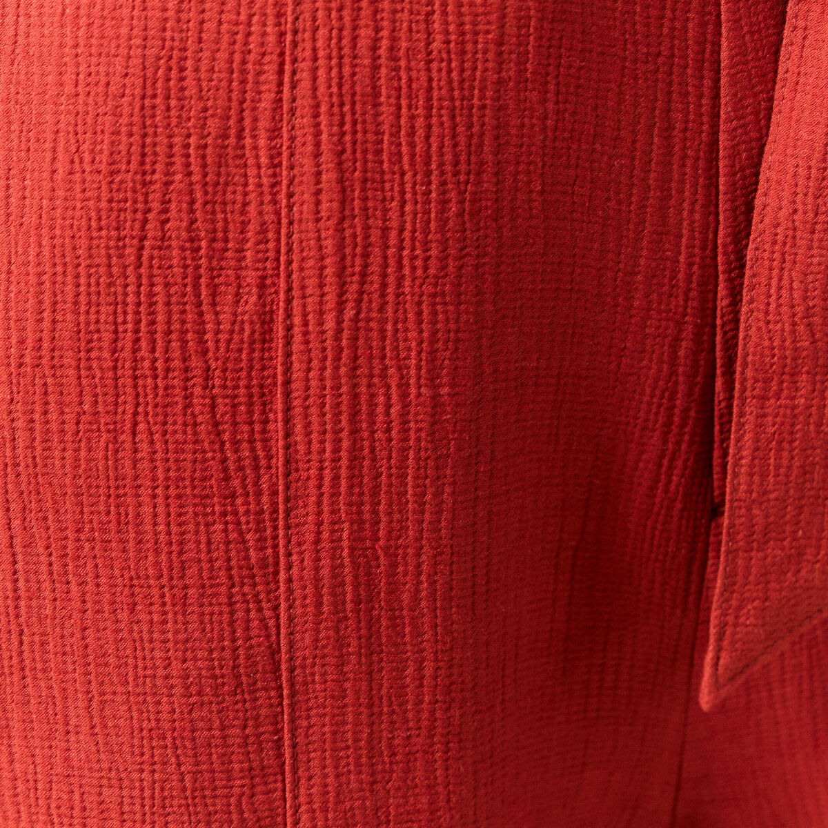 Short large taille haute rouge foncé femme