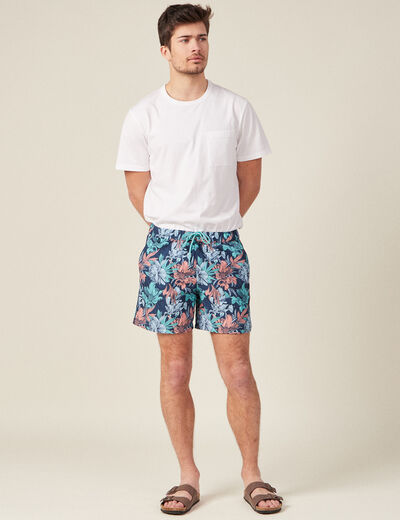 Short de bain bleu marine homme