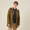 Parka droite à capuche camel homme