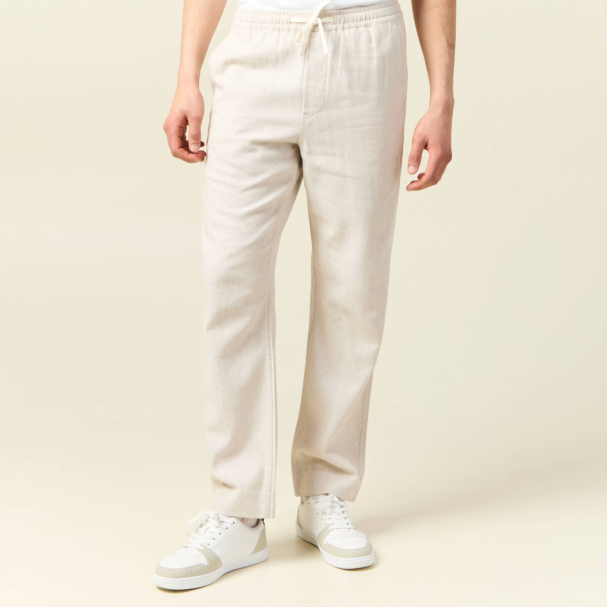 Pantalon chino gris homme