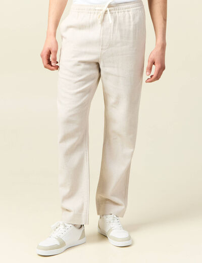 Pantalon chino gris homme