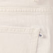 Jeans straight 5 poches denim blanc homme