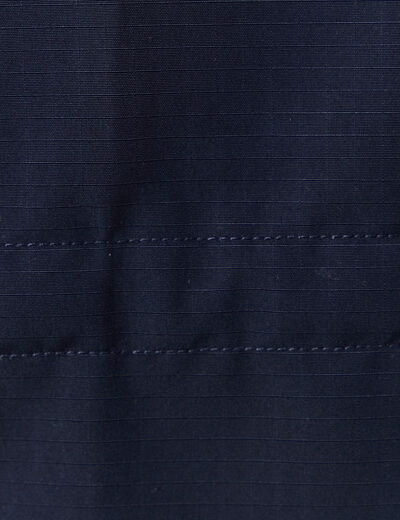 Parka &agrave; capuche bleu marine homme