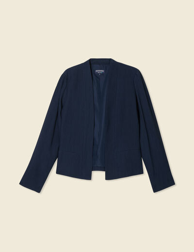 Veste esprit blazer fluide bleu marine femme