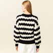 Pull manches longues noir femme