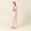 Blouse asymétrique sable femme