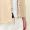 Chemise manches longues beige homme