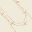 Collier multirangs couleur or femme