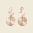 Boucles d'oreilles pendantes couleur or femme