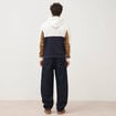 Sweat &agrave; capuche manches longues ecru homme