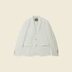 Veste blazer boutonnée bleu gris homme