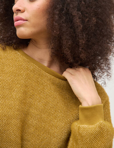 Sweat manches longues camel femme