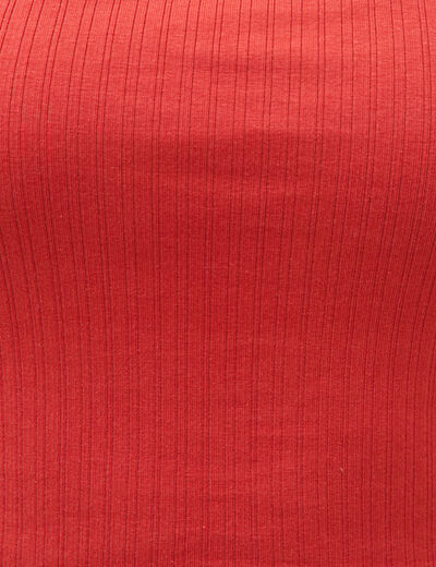 D&eacute;bardeur 2 en 1 avec brassi&egrave;re int&eacute;gr&eacute;e orange fonc&eacute; femme