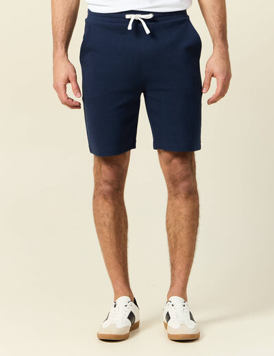 Short jogpant bleu marine homme