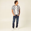 Chemise manches courtes beige homme