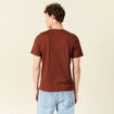 T-shirt éco-responsable marron cognac homme