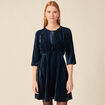 Robe patineuse éco-responsable bleu canard femme