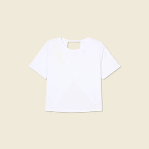 t shirt manches courtes blanc femme T-shirt manches courtes blanc femme