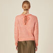 Pull manches longues rouge clair femme