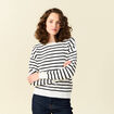 Pull manches longues ecru femme