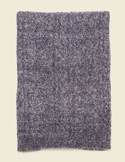 Écharpe tricotée bleu marine homme