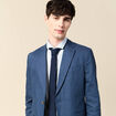 Cravate bleu foncé homme